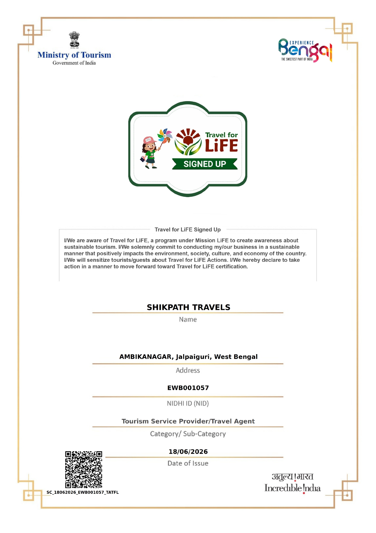 Travel For Life - Ministry of Tourism